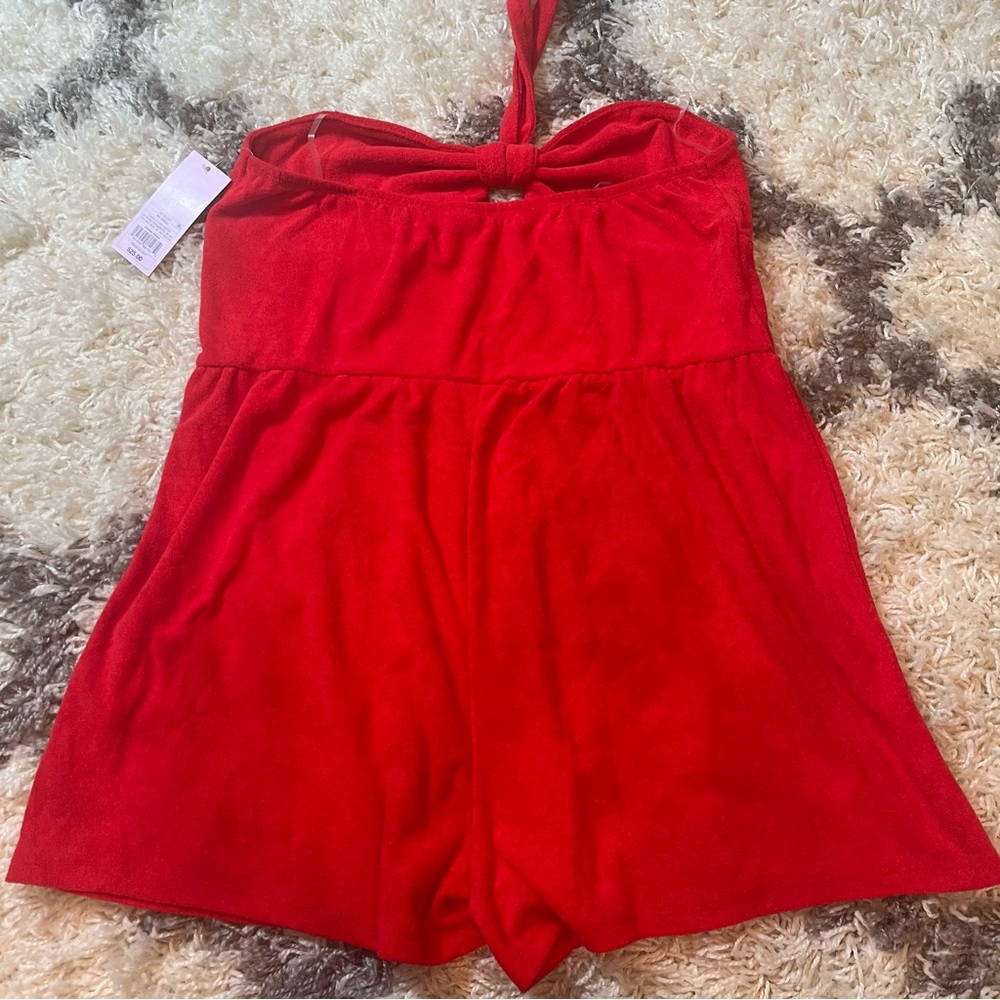 Wild Fable Women's Towel Terry Romper - Picture 4 of 7